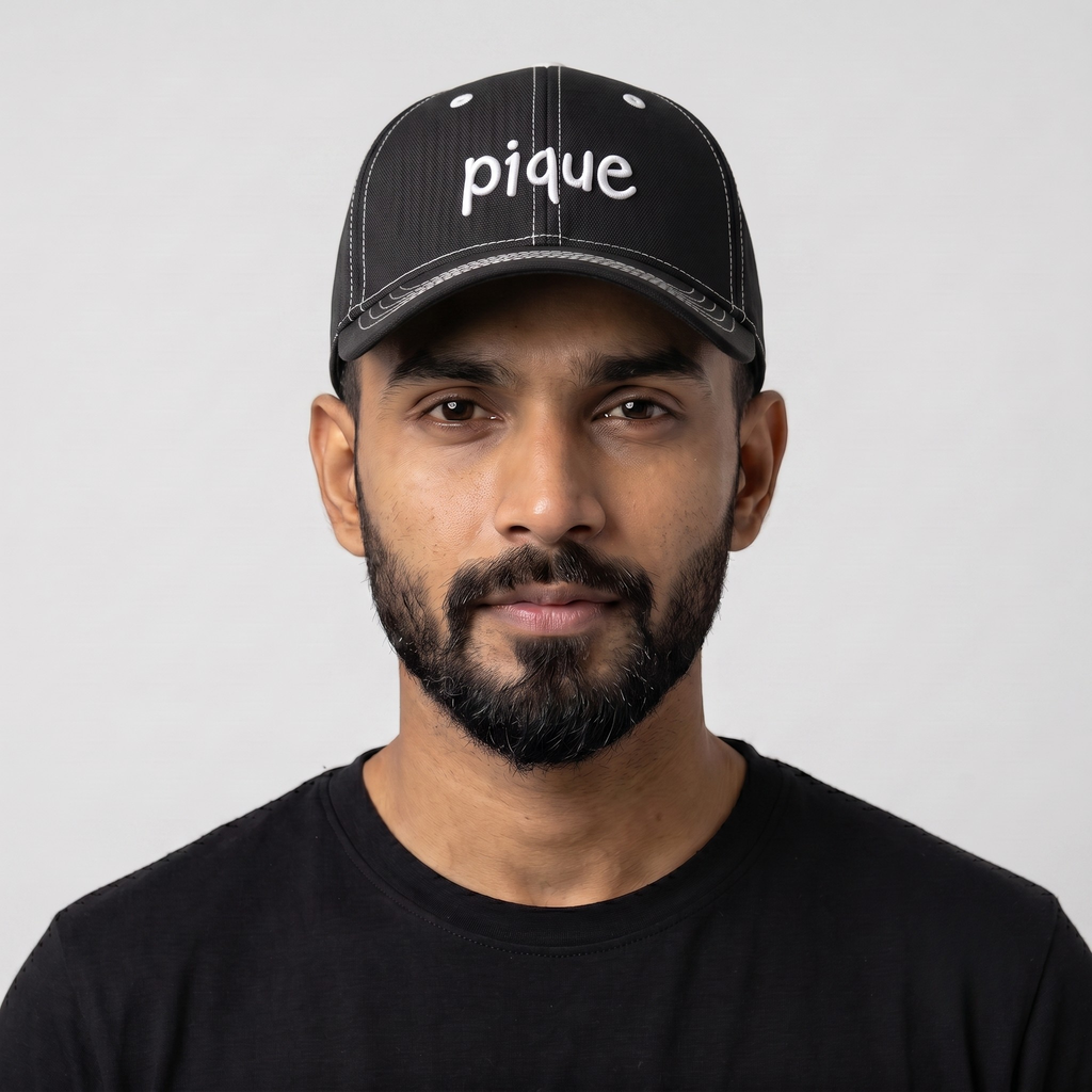 PIQUE Cap Off White