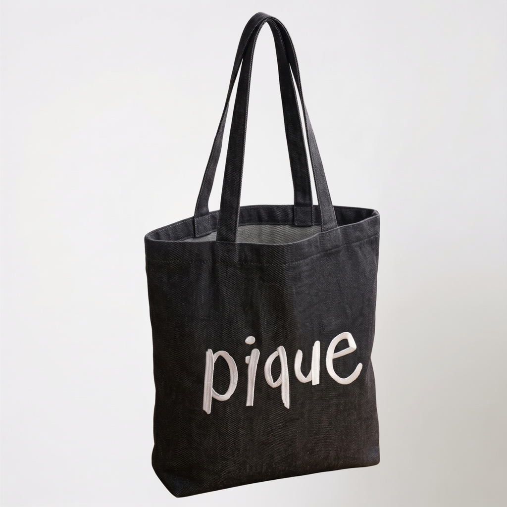 PIQUE Denim Totes Black Denim