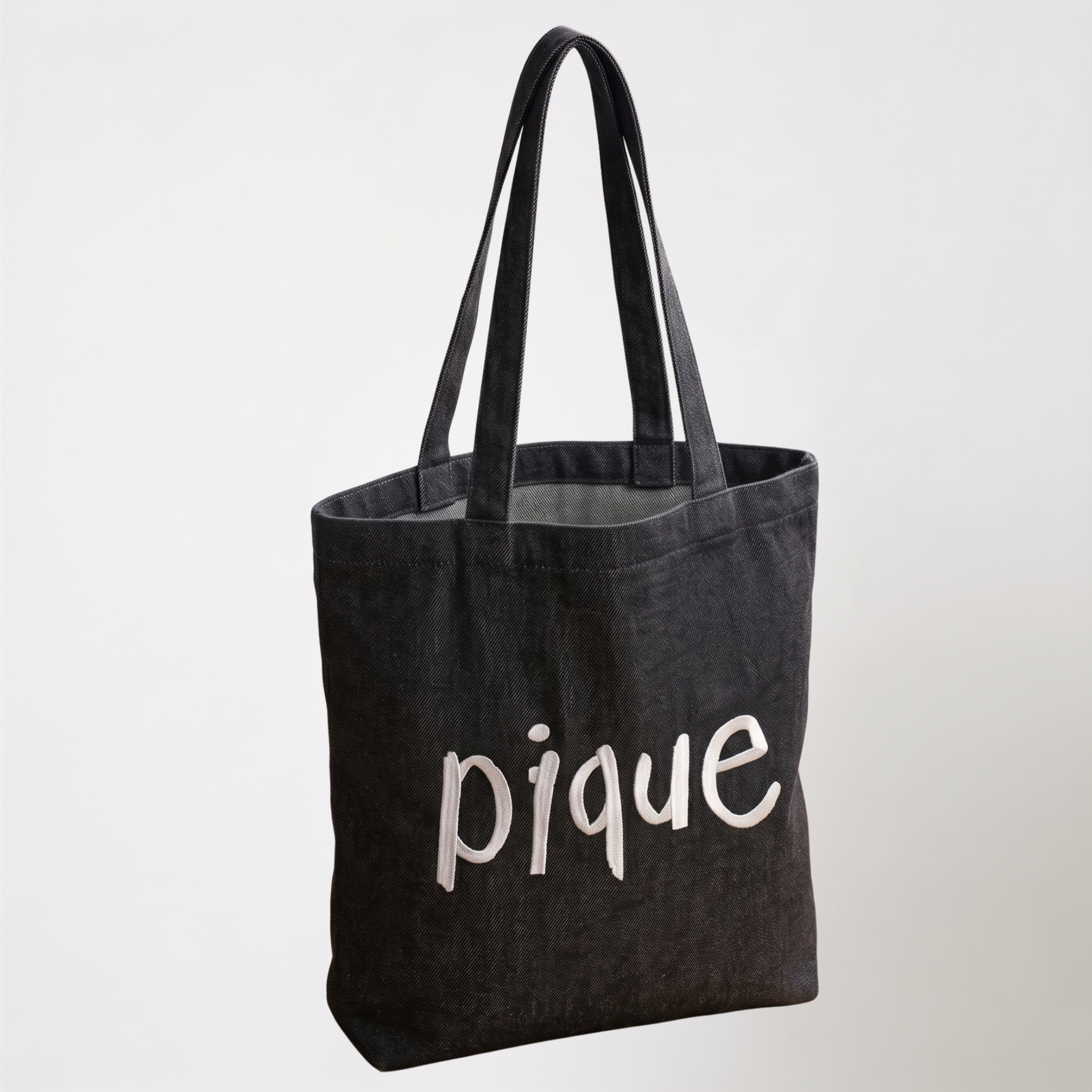 PIQUE Denim Totes Black Denim