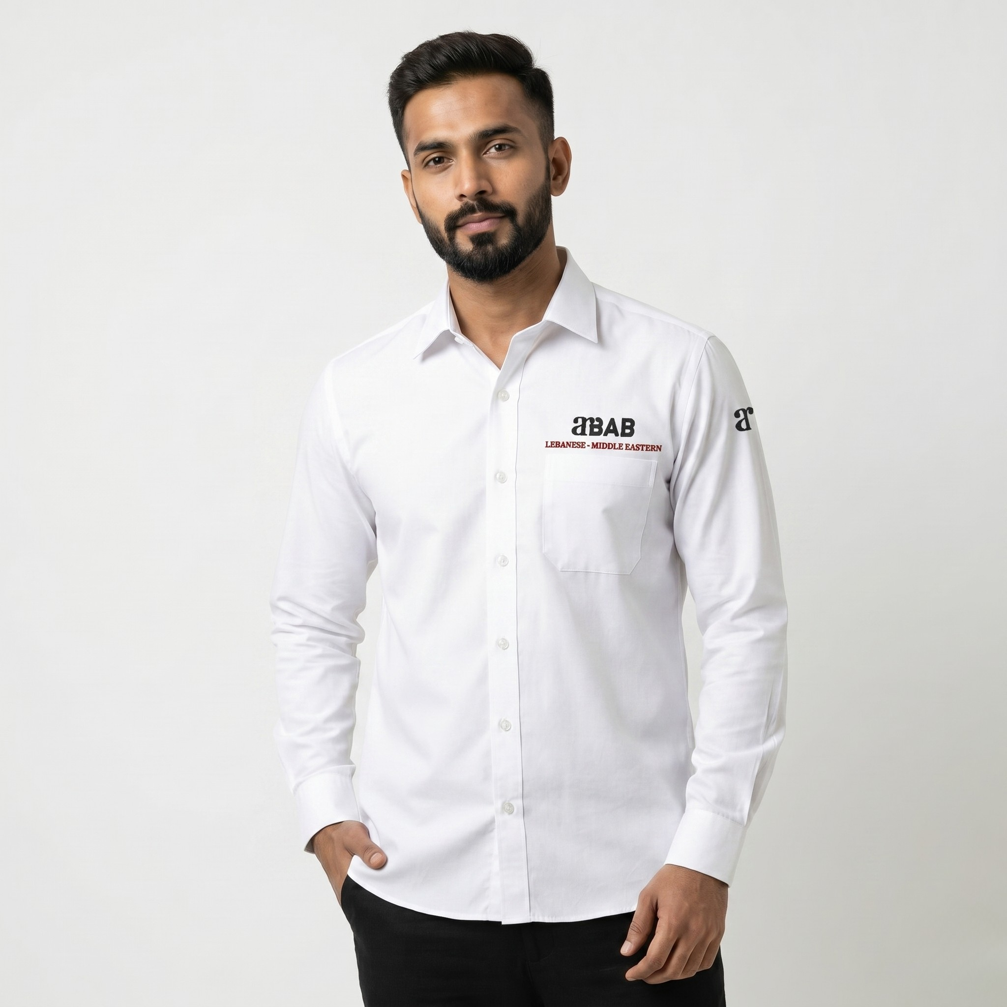 Arbab White Formal Long Sleeve Shirt (Old Prices)
