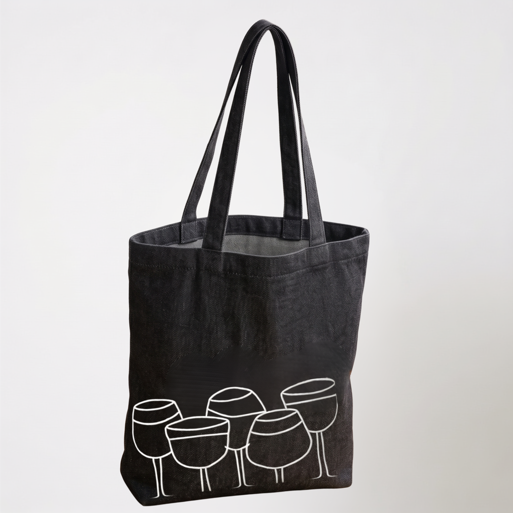 PIQUE Denim Totes Black Denim