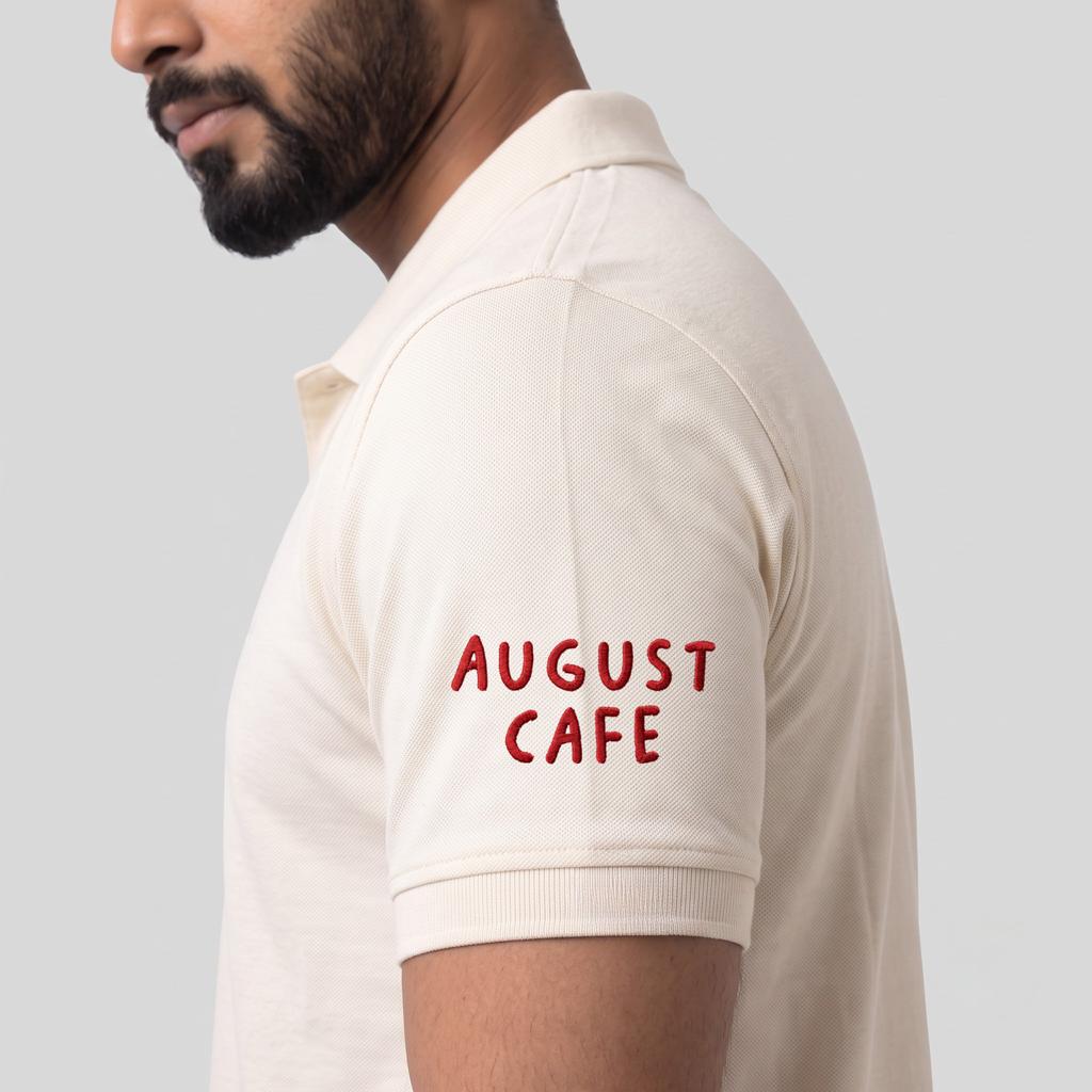 August Cafe Cream Polo Tshirt