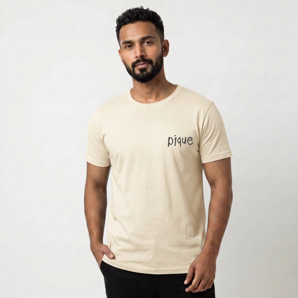 PIQUE Off White Graphic Tee