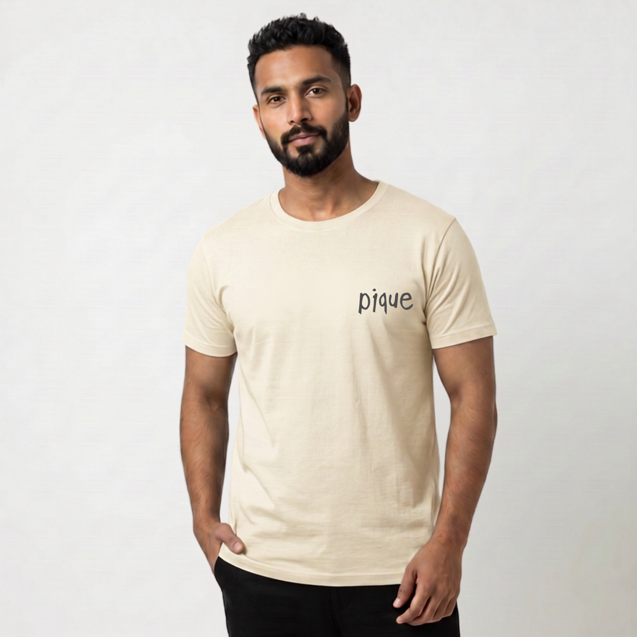 PIQUE Off White Graphic Tee