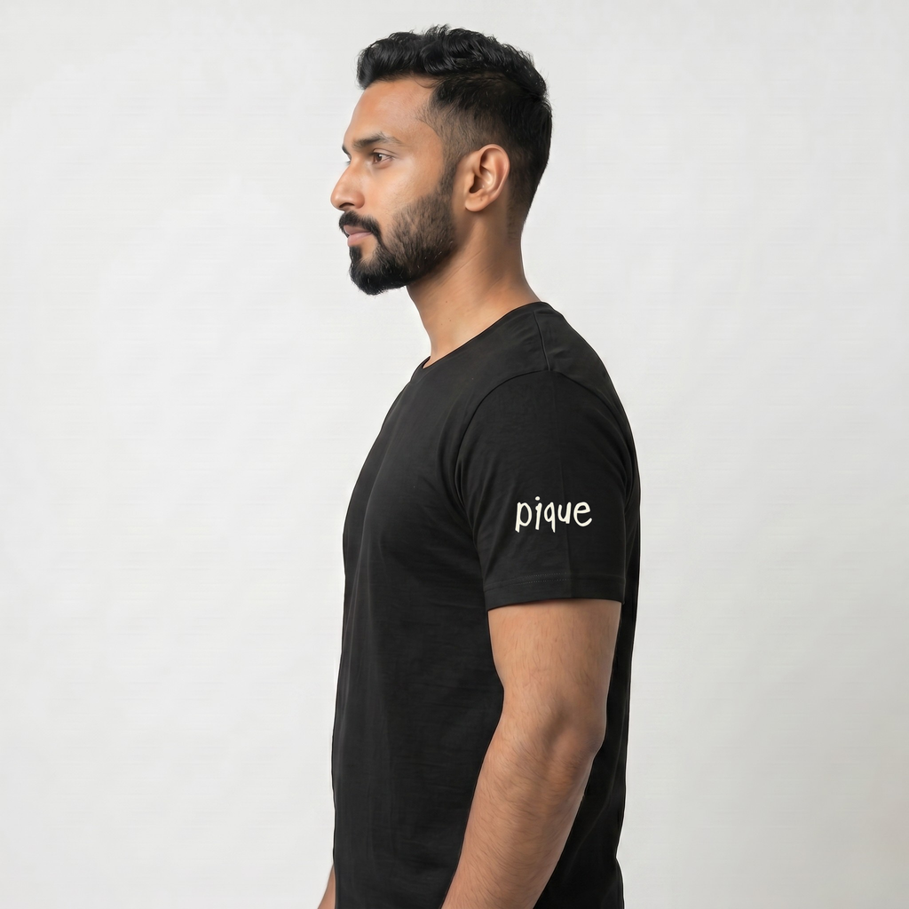 PIQUE Graphic Tees Black