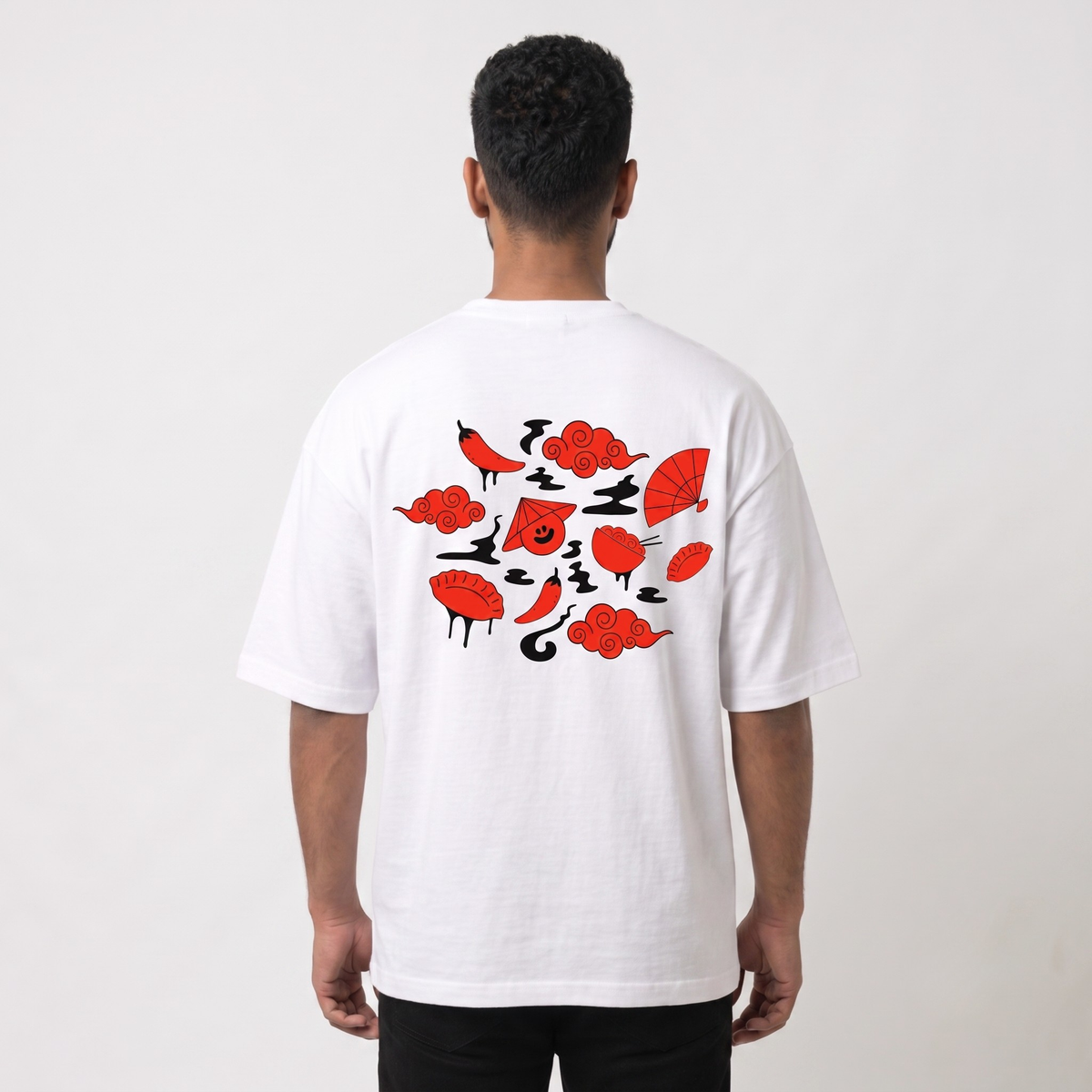 Steam Room White Oversized Tshirt