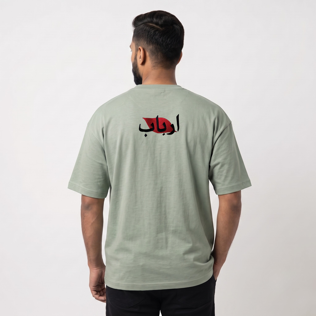 Arbab Sage Green Oversized Tshirt (Old Prices)