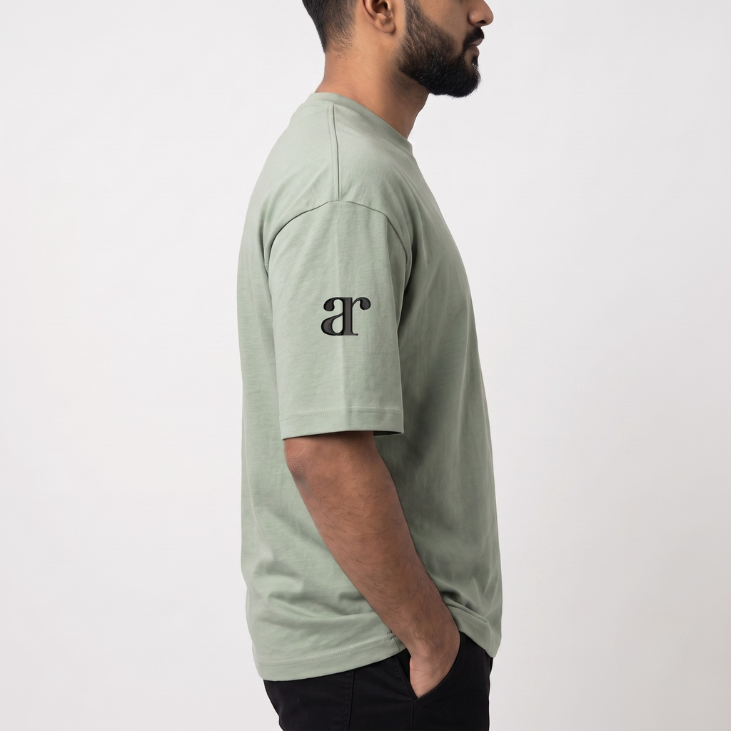 Arbab Sage Green Oversized Tshirt (Old Prices)