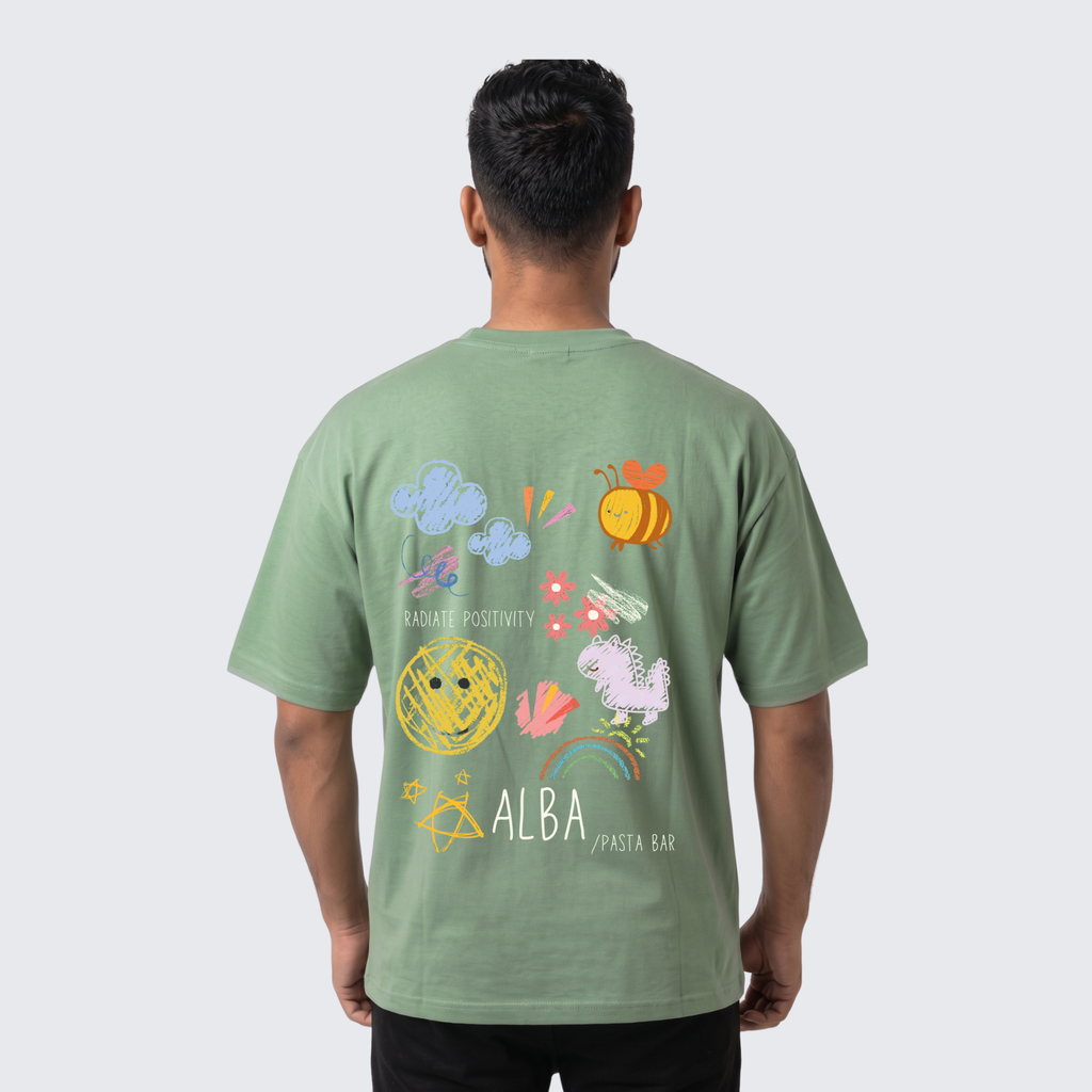 ALBA Green Oversized Tshirts
