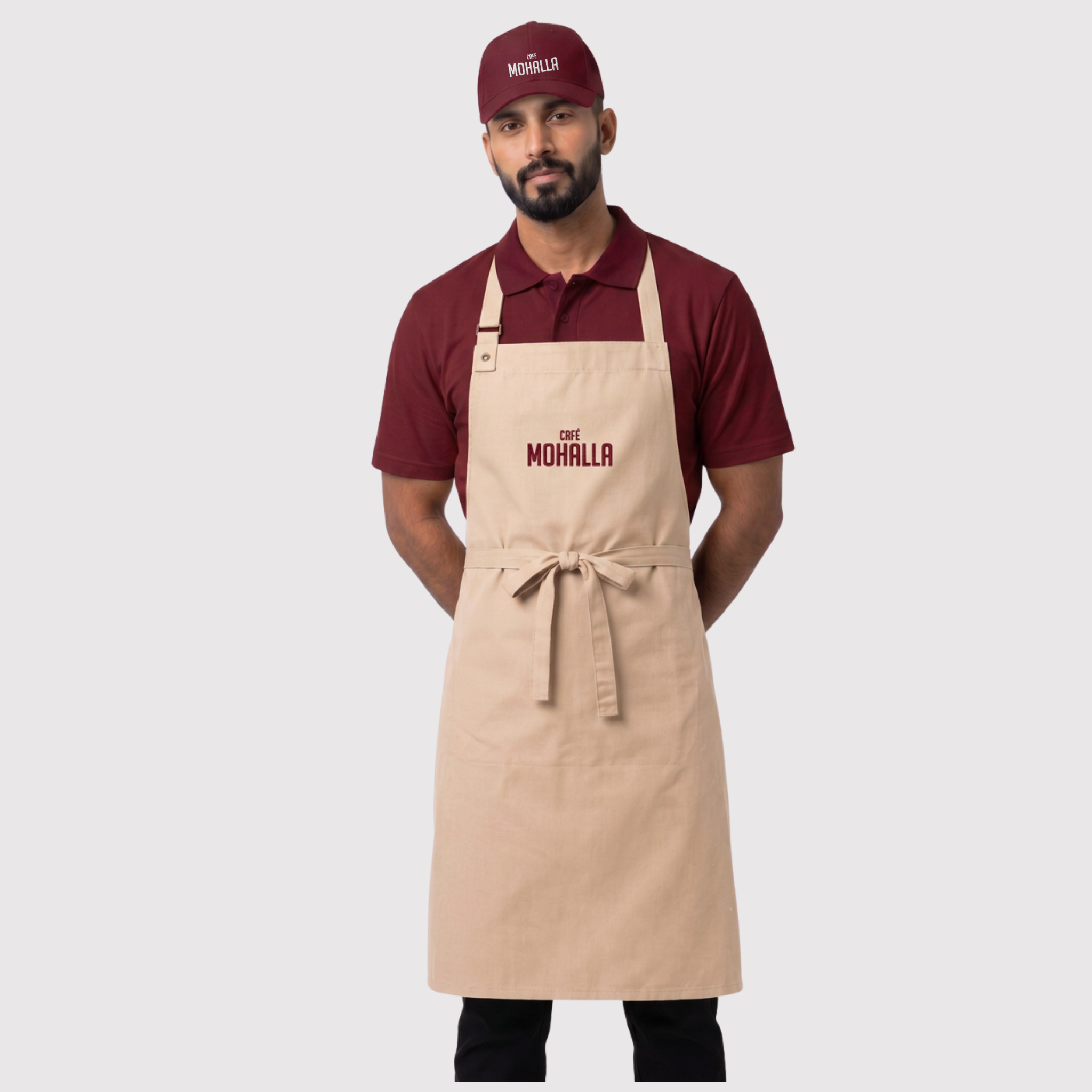 Mohalla Beige Full Apron (Kitchen & HK)