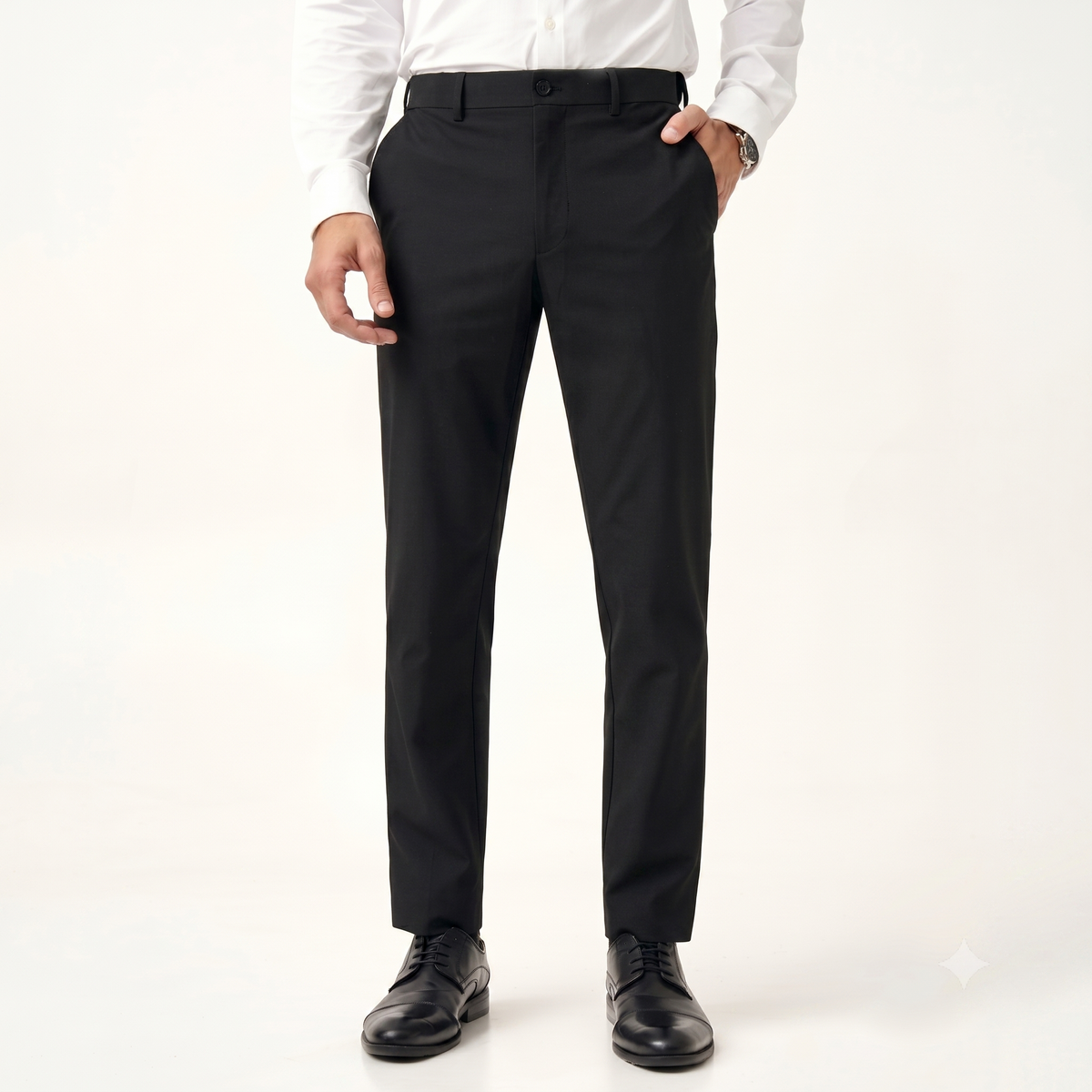 Arbab Black Elastic Pants (Old Prices)