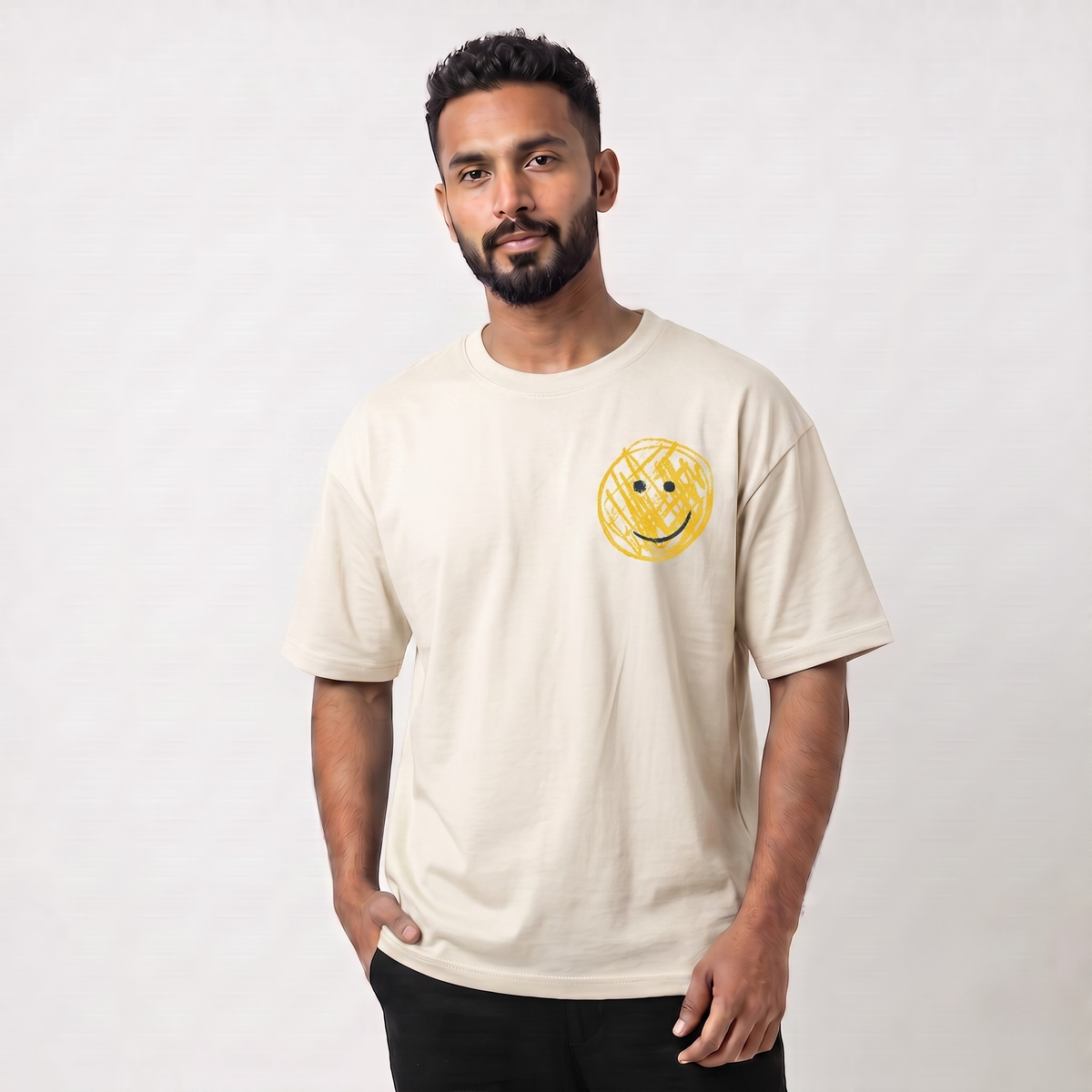 ALBA Off White Oversized Tshirts