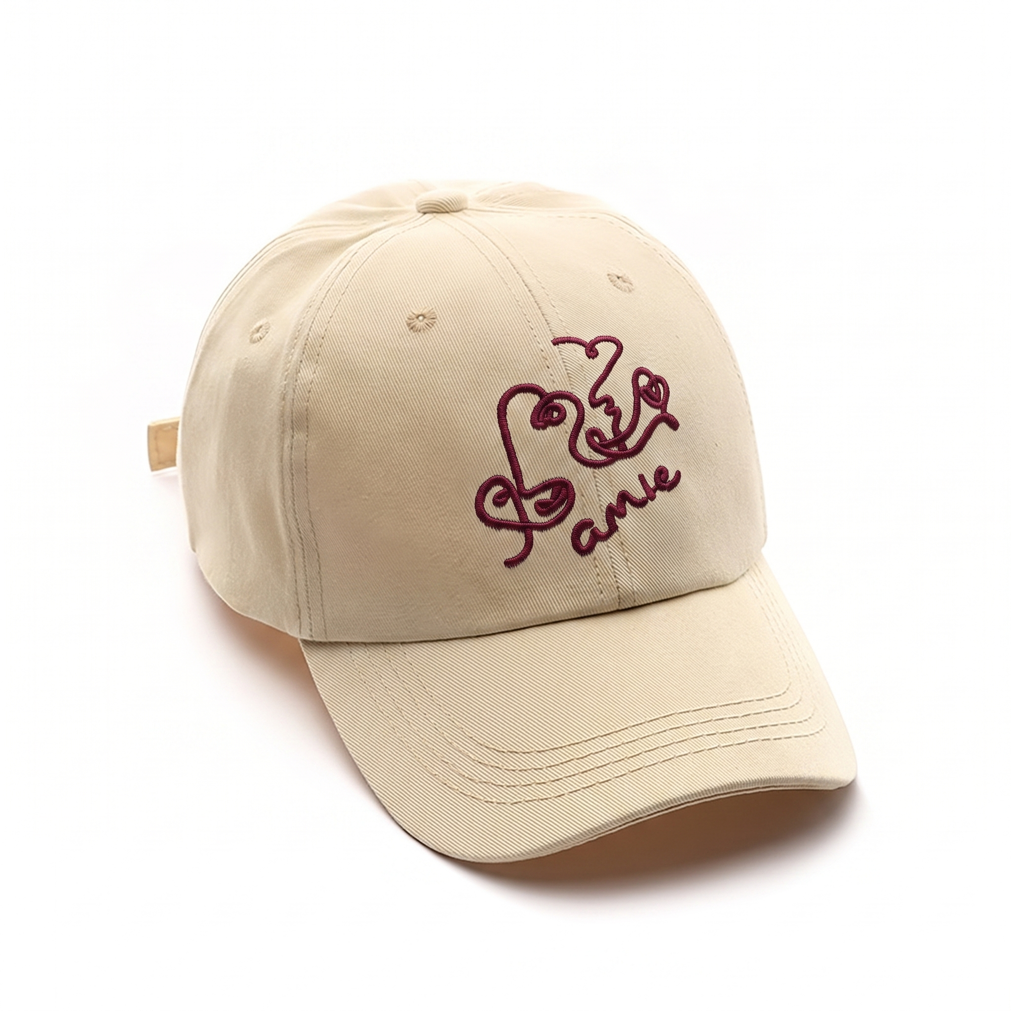 PIQUE Denim Caps with Embroidery