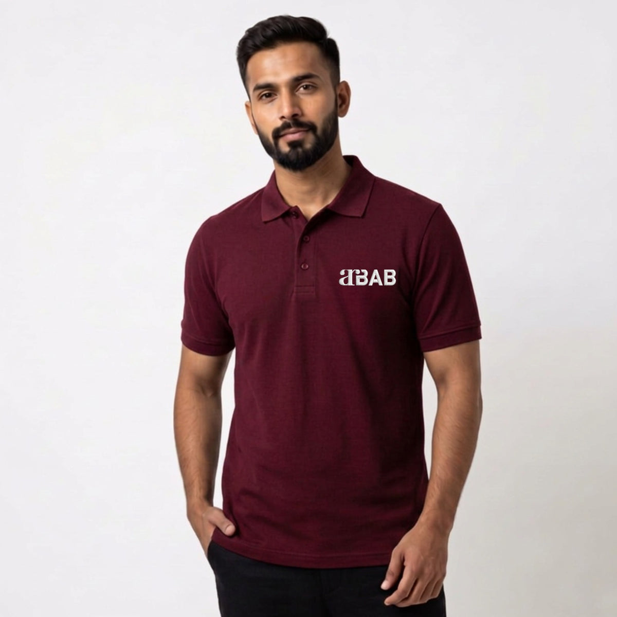 Arbab Maroon Valet Polo Tshirt (Old Prices)