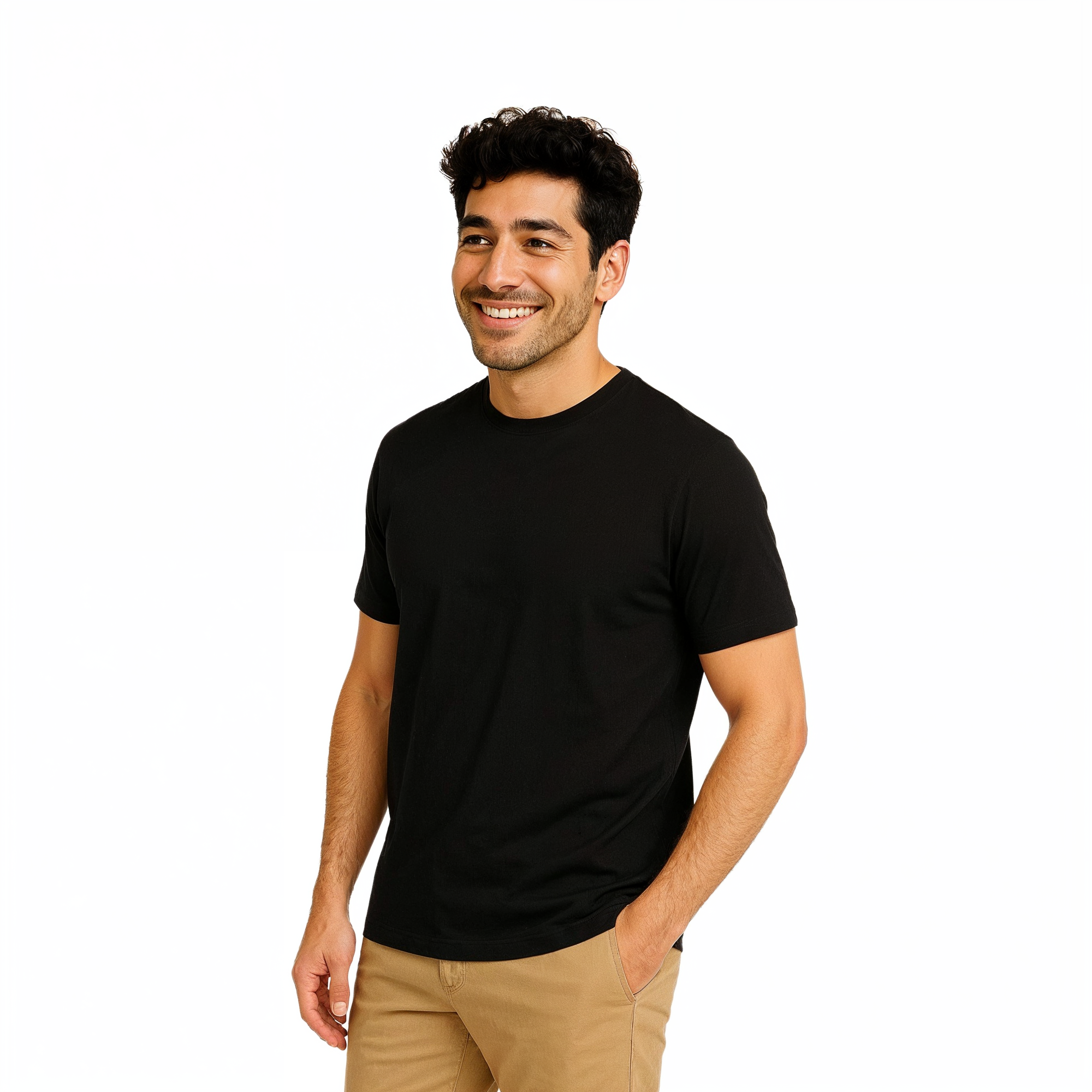 Plain Round Neck T-Shirt  100% Cotton 180 GSM