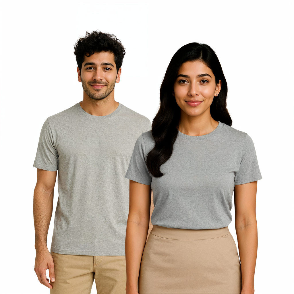 Polyester Round Neck Tshirt