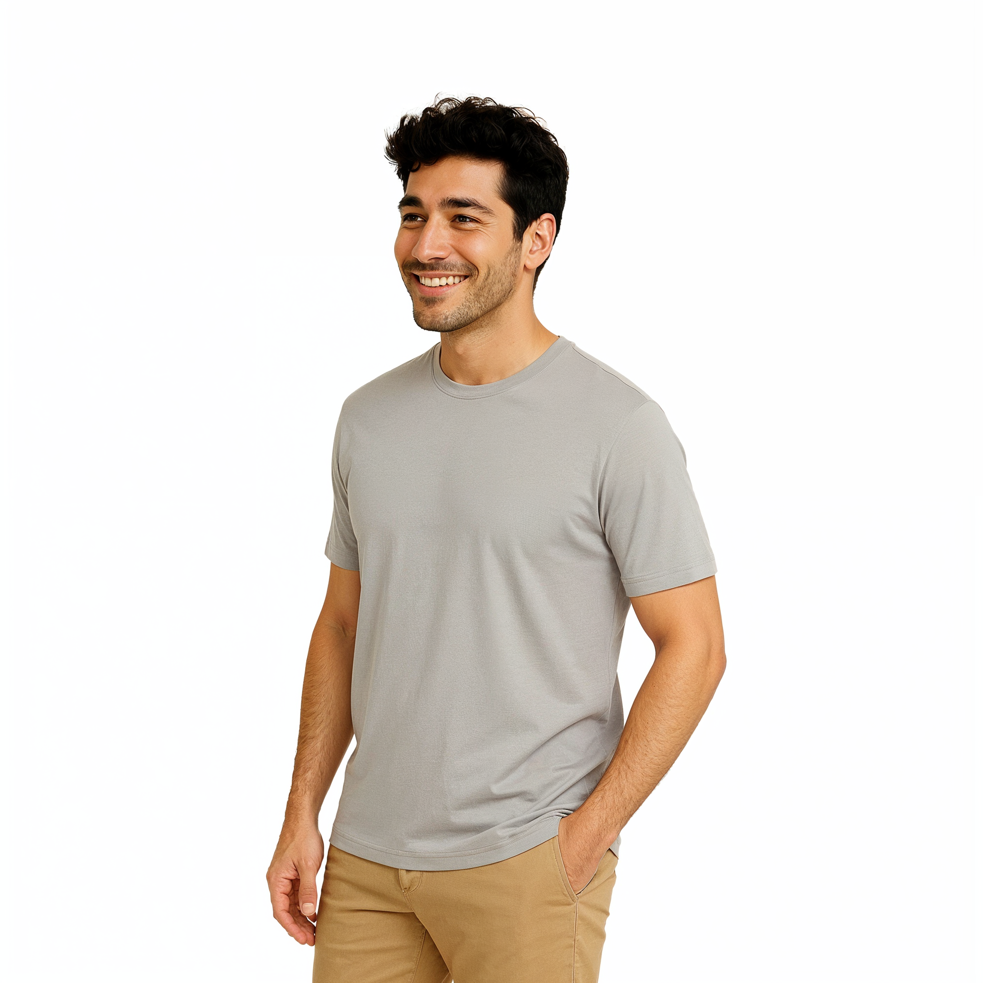 Polyester Round Neck Tshirt