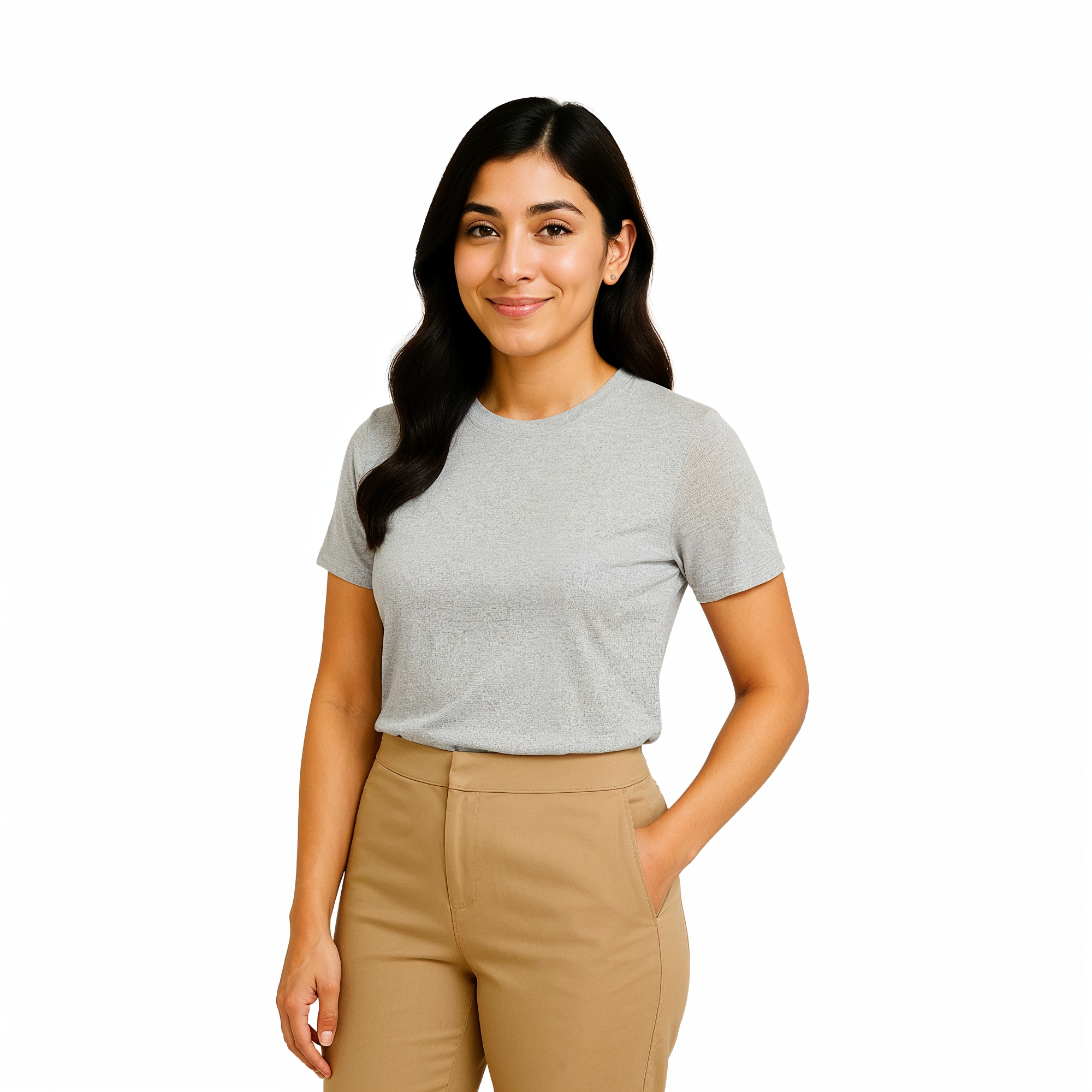 Polyester Round Neck Tshirt